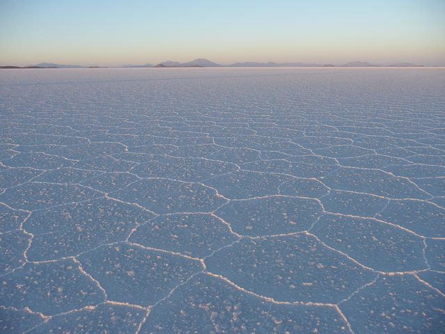 Sonnenaufgang auf dem Salar de Uyuni
